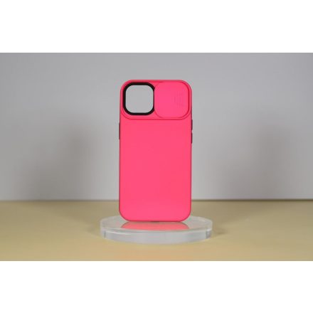 Cellect iPhone14 Plus TPU+PC csúsztathatós kameravédős tok pink (CEL-CAMP-IPH1467M-P)