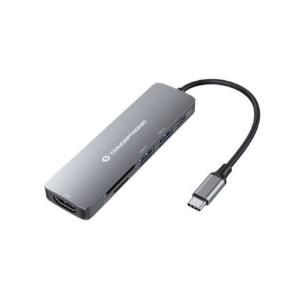 Conceptronic DONN11G USB-C notebook dokkoló szürke