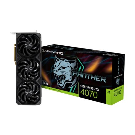 Gainward GeForce RTX 4070 12GB Panther videokártya (471056224-3826 / NED4070019K9-1047Z)