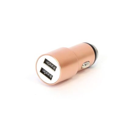 OMEGA 2xUSB-A autós töltő RoseGold (OUCC2MRG)