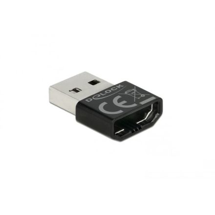 Delock HDMI-A anya > USB-A apa adapter fekete (65680)