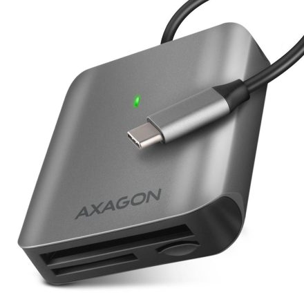 Axagon USB-C külső kártyaolvasó szürke (CRE-S3C)