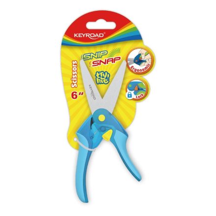 Keyroad Snip Snap tompa fejű olló 15cm (KR971696)