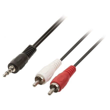 Belkin Y audio 3.5 mm Jack - 2xRCA fekete (CFL-AUD05)