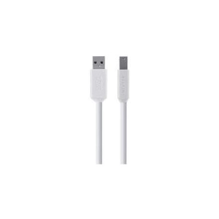 Belkin 3.0 USB-A/USB-B kábel 1,8m fehér (F3U159cp1,8MWHT)