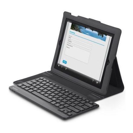 Belkin YourType iPad 2/3/4 vezeték nélküli bluetooth billentyűzetes tok fekete (F5L114eaC00)