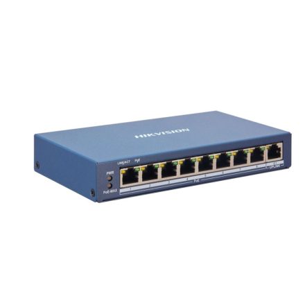 Hikvision 10/100 8x PoE + 1x gigabit menedzselhető switch (DS-3E1309P-EI)