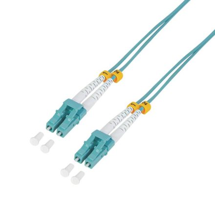 LogiLink Fiber optic duplex patch kábel zöldeskék 2m (FP3LC02)