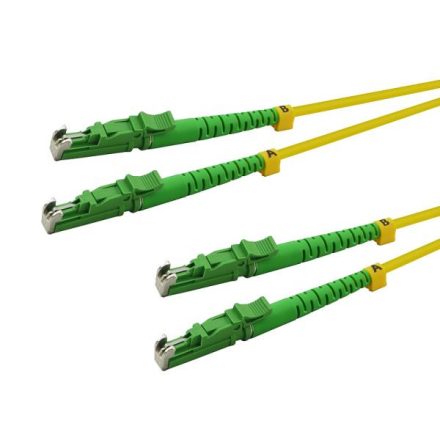 LogiLink Fiber optic duplex patch kábel APC 8° sárga-zöld 1m (FP0EE01)