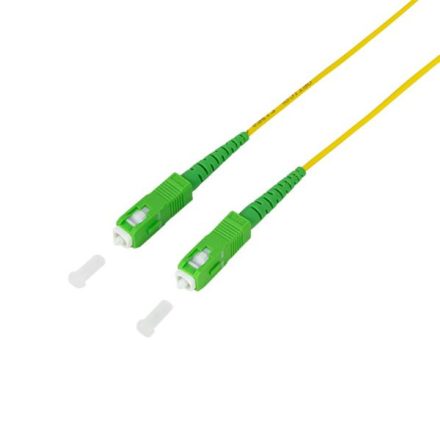 LogiLink Fiber simplex patch kábel SC/APC-SC/APC sárga-zöld 1m (FPSSC01)