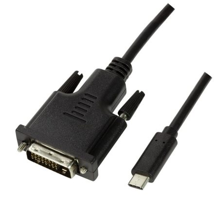 LogiLink USB 3.2 Gen1 USB-C -> DVI-D 1.8m kábel (UA0331)