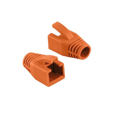 LogiLink RJ45 törésgátló 8mm, 50db narancssárga (MP0035O)