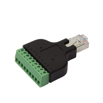 LogiLink RJ45 apa -> 8 tűs csavaros csatlakozó adapter (MP0050)