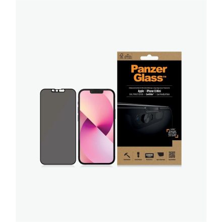 PanzerGlass Apple iPhone 13 mini kameratakarós kijelzővédő fekete kerettel (P2747)