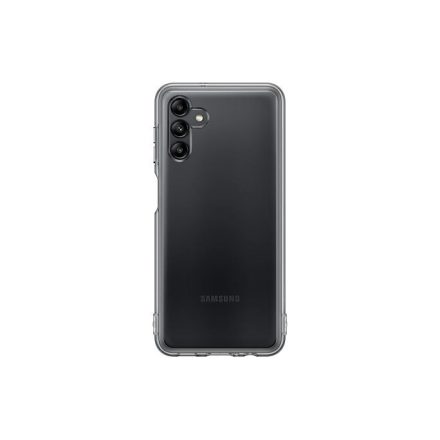 Samsung Galaxy A04s Soft Clear Cover tok fekete (EF-QA047TBEGWW)