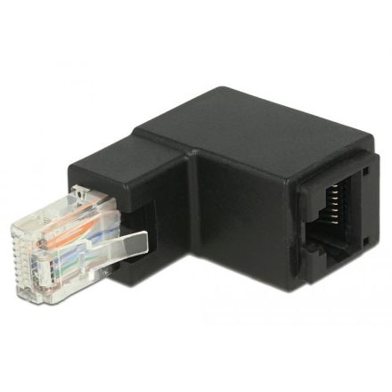 Delock RJ45 apa L alakú > RJ45 anya Cat.6 UTP adapter (86424)