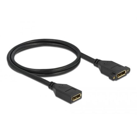 Delock DisplayPort 1.2 anya - anya panelrögzítés 4K60Hz kábel 1m (87100)