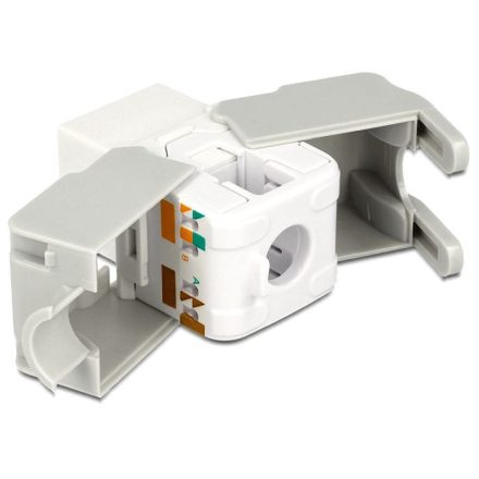 Delock Keystone modul RJ45 aljzat  > LSA Cat.6 UTP fehér (86341)