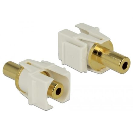 Delock keystone modul 3.5mm sztereo jack alj > 3.5 sztereo jack alj (86336)