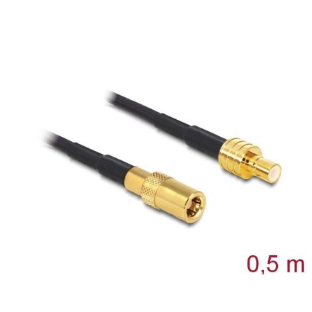 Delock SMB plug > SMB jack RG-174 antenna kábel 0.5m (88732)