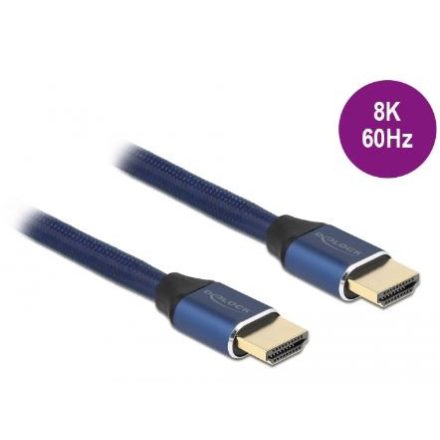 Delock Ultra nagy sebességű HDMI kábel 48 Gbps 8K 60 Hz kék 1 m (85446)