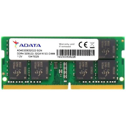 32GB 3200MHz DDR4 Notebook RAM ADATA OEM (AD4S320032G22-SGN)