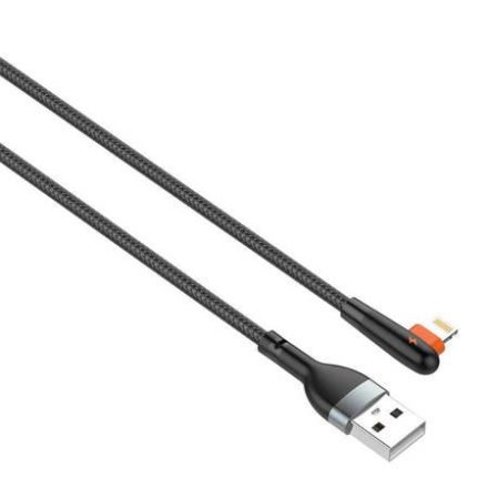 LDNIO LS611 USB-A - Lightning kábel 2.4A, 1m fekete (5905316143937)