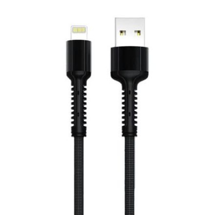 LDNIO LS64 USB-A - lightning kábel 2.4 A, 2m fekete (5905316144217)