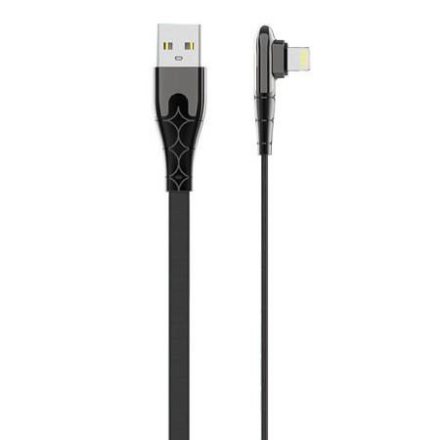 LDNIO LS581 USB-A - Lightning kábel 2.4A 1m fekete (5905316144057)