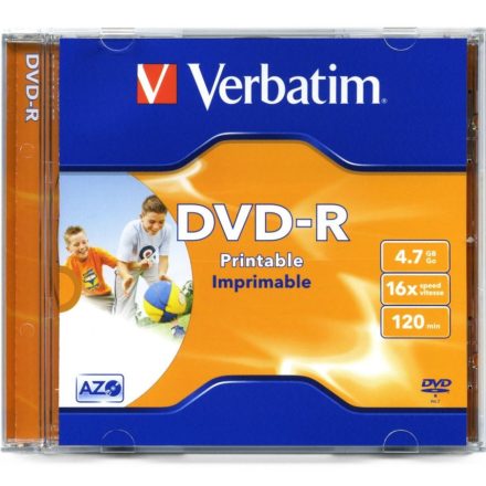 Verbatim DVD-R 4.7GB 16x nyomtatható DVD lemez