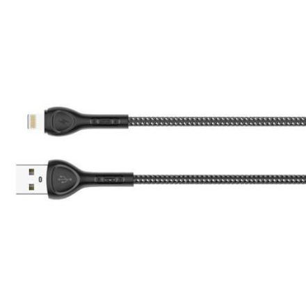 LDNIO LS481 USB-A - Lightning kábel 2.4 A 1m fekete (5905316143487)