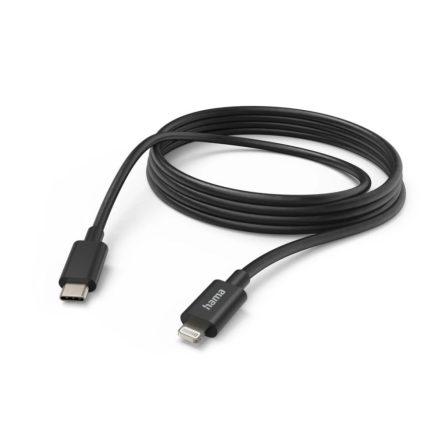 Hama USB-C - Lightning töltőkábel 3m fekete (201599)