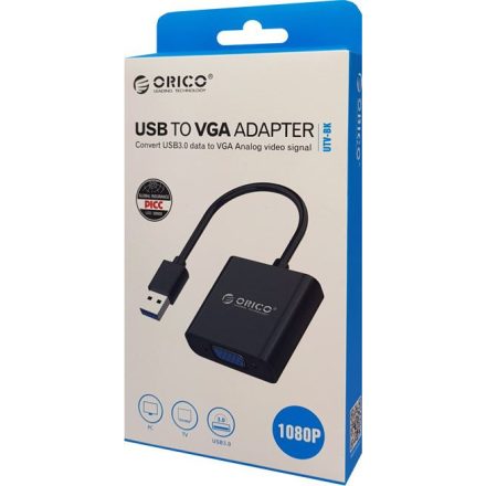 Orico USB-A 3.0 - VGA adapter (ORICO-UTV-BK-BP)