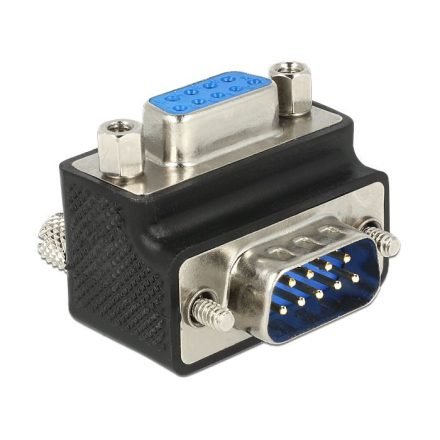 Delock Sub-D 9pin apa -> anya 270°-ban elforgatott adapter (65595)