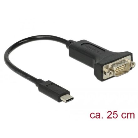 Delock USB Type-C -> 1 db soros DB9 RS-232 adapter (63908)