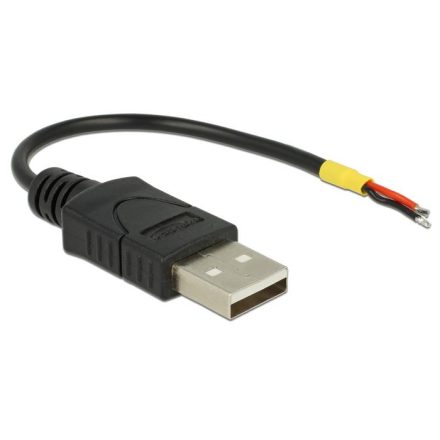 Delock USB Type-A 2.0  -> 2db nyitott vezetékkel 10cm (85250)