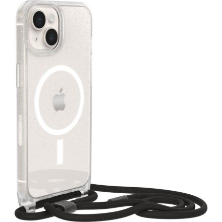 OtterBox React Series Necklace MagSafe iPhone 14 nyakba akasztható tok csillámos átlászó (77-92281)