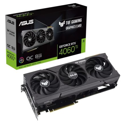 ASUS GeForce RTX 4060 Ti 8GB TUF Gaming OC Edition videokártya (TUF-RTX4060TI-O8G-GAMING)