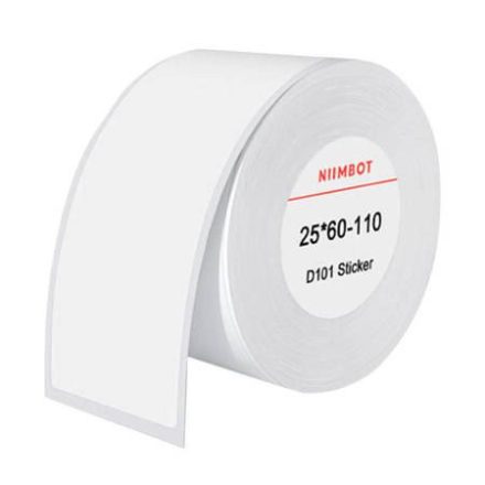 Niimbot hőcímkés matrica 25x60 mm 110db fehér (6975746634120)