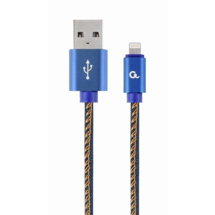 Gembird 8-pin - USB Type-A adat- és töltőkábal 1m kék (CC-USB2J-AMLM-1M-BL)