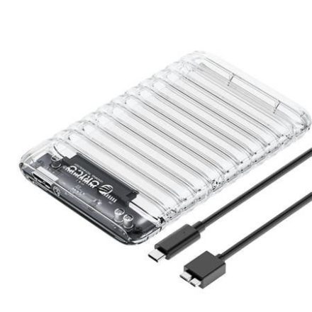 Orico 2.5 külső HDD ház átlátszó (2139U3-V1-CR-EP)