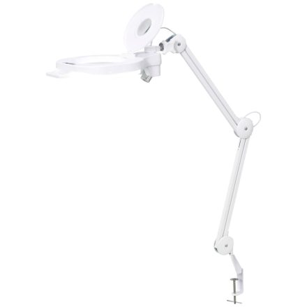 TOOLCRAFT LED-es asztali nagyítós lámpa fehér (TO-8194404)