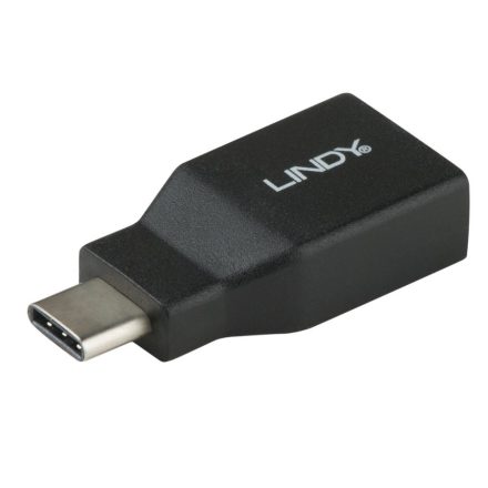 Lindy USB 3.2 Type C apa - USB-A anya adapter fekete (41899)