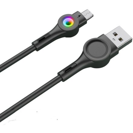 Foneng X59 USB-A - MicroUSB adat- és töltőkábel 1m fekete (6970462516064)