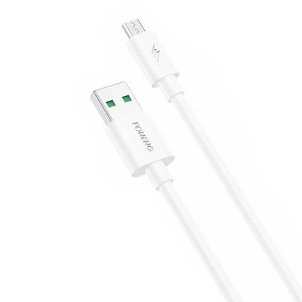 Foneng X67 USB-A - MicroUSB töltőkábel 1m fehér (6970462516828)