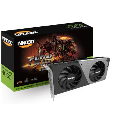 Inno3D GeForce RTX 4060 Ti 8GB TWIN X2 videokártya (N406T2-08D6-171153N)