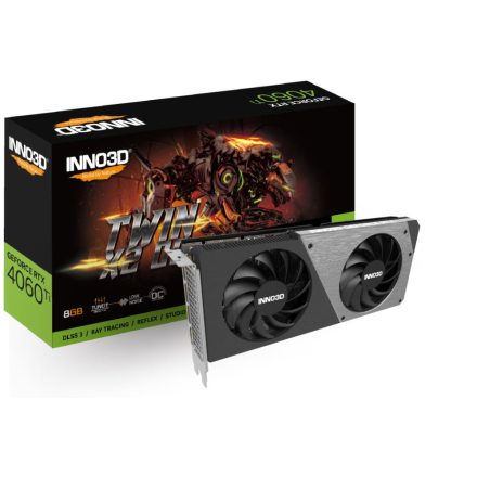 Inno3D GeForce RTX 4060 Ti 8GB TWIN X2 OC videokártya (N406T2-08D6X-171153N)