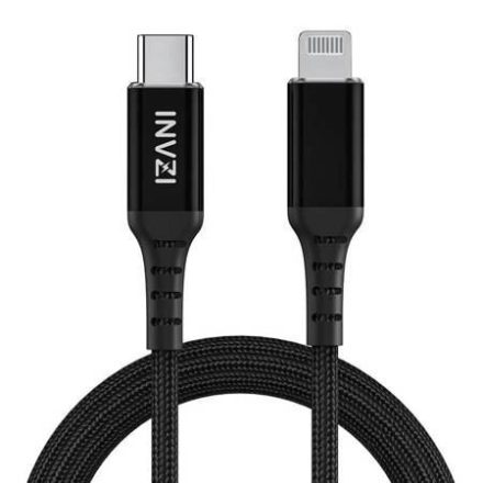 INVZI USB-C- Lightning kábel 2m fekete (CTL2M)