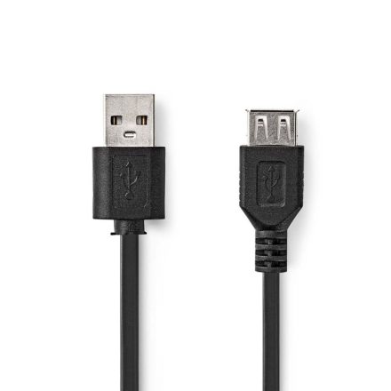 Nedis USB-A apa - USB-A anya hosszabbító kábel 3m fekete (CCGP60010BK30)