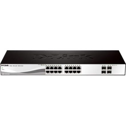 D-Link 28 portos Smart menedzselhető Gigabit Switch (DGS-1210-28/E)